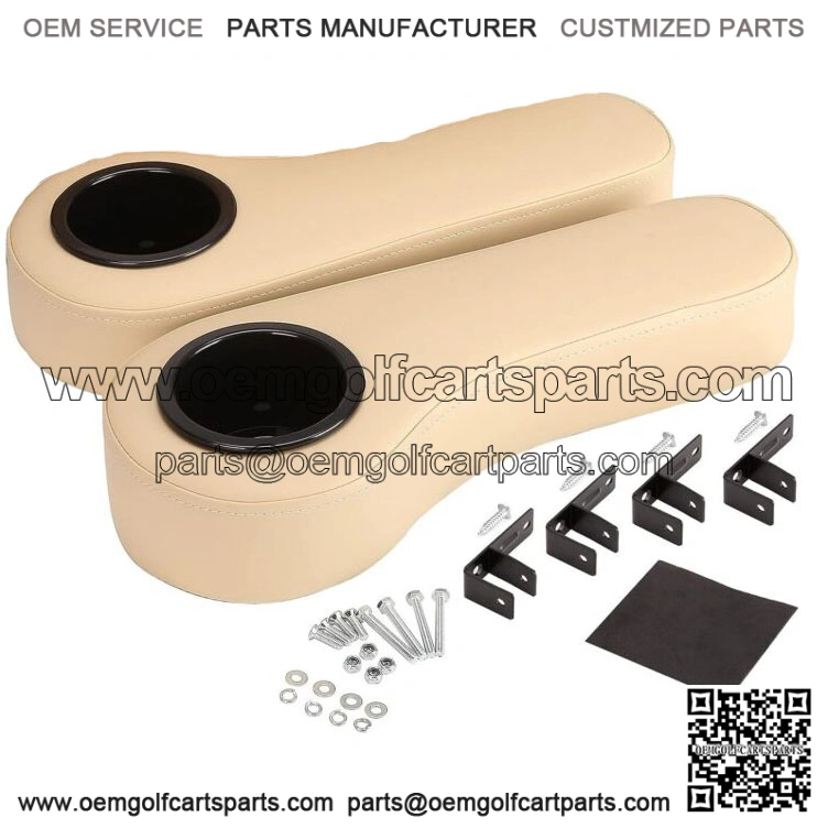 Golf Cart Rear Seat Armrest for EZGO Club Car Yamaha 1" Square Tubes,No Drilled