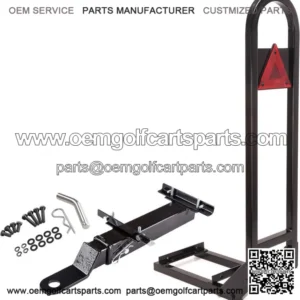 Golf Cart Rear Seat Safety Grab Bar With Trailer Hitch for Yamaha EZGO Club Car