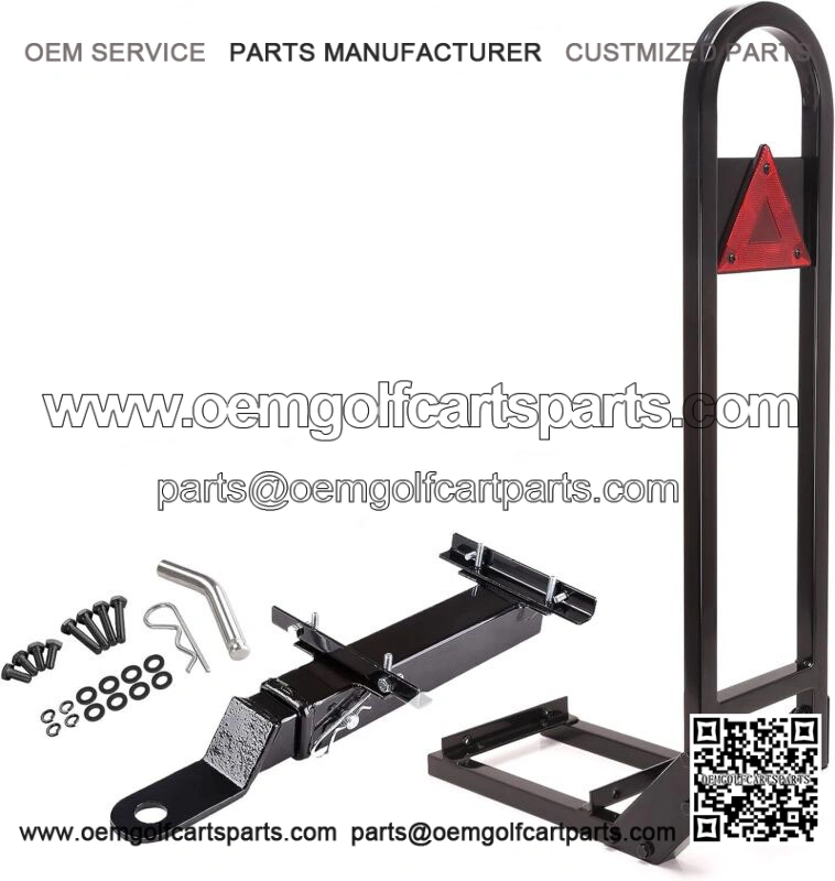 Golf Cart Rear Seat Safety Grab Bar With Trailer Hitch for Yamaha EZGO Club Car