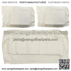 WHITE Factory Vinyl Golf Cart Seat Cover Set - (1982-2000)