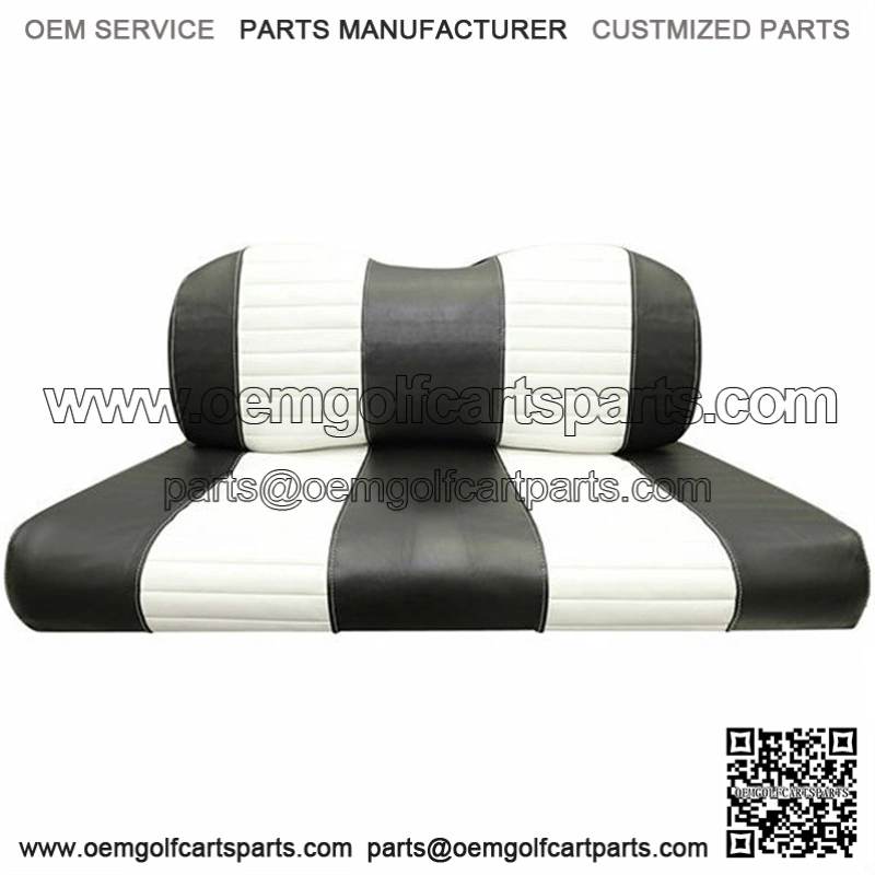 Yamaha G29/Drive Black & White Vinyl Golf Cart Seat Cover Set