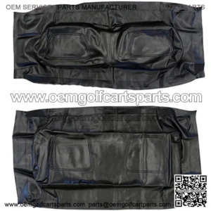 BLACK Factory Vinyl Golf Cart Seat Cover Set - (2000-2013)