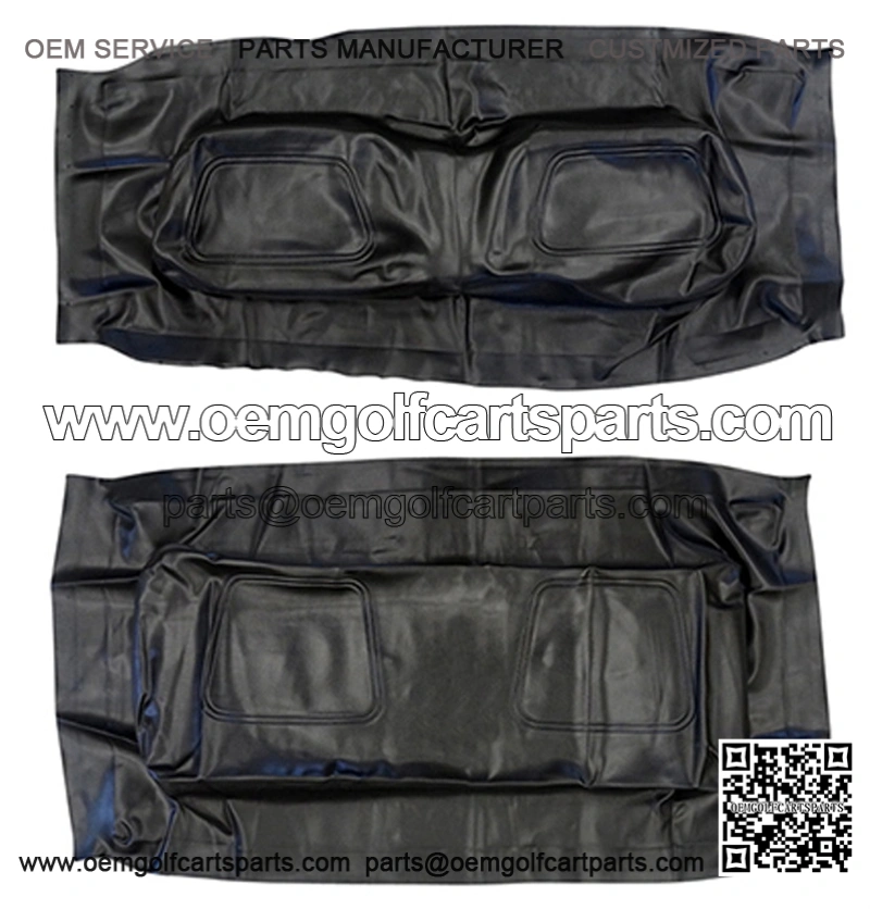BLACK Factory Vinyl Golf Cart Seat Cover Set - (2000-2013)