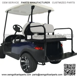 Yamaha Drive (G29)/ Drive2 Golf Cart Rear Seat Kit - GREY/Stone (Matches Factory front Seats) - Flip Seat w/ Cargo Bed (Fits 2007+)