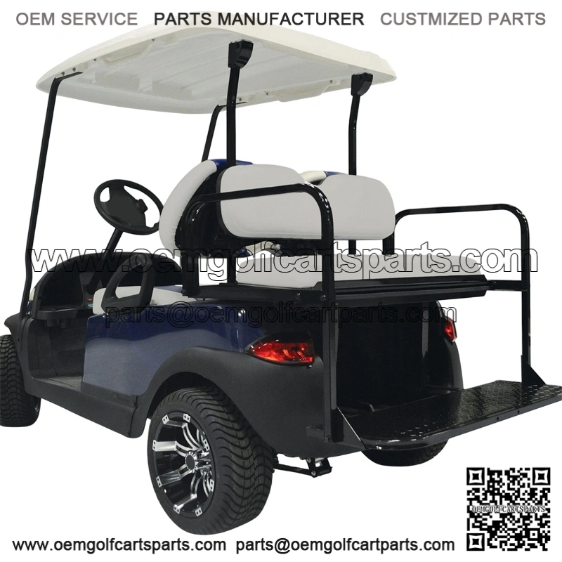 Yamaha Drive (G29)/ Drive2 Golf Cart Rear Seat Kit - GREY/Stone (Matches Factory front Seats) - Flip Seat w/ Cargo Bed (Fits 2007+)