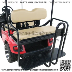 Rhino 700 Series SS Golf Cart Rear Flip Seat Kit - (fits 1996+)