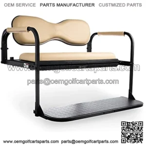 Golf Cart King Flip4 Club Car Precedent Golf Cart Rear Seat Kit - Beige