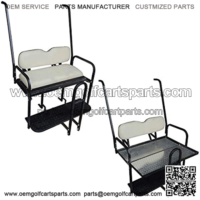 Performance Plus Carts Yamaha G14-G22 Golf Cart Rear Flip Back Seat Kit - Factory Ivory