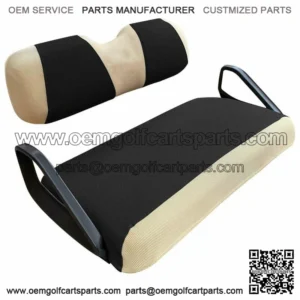 Golf Cart Front Seat Cover Set Fit EZGO TXT RXV Club Car DS Carts Black