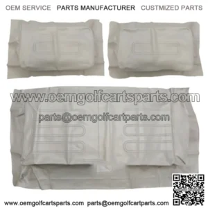 Club Car DS GRAY Factory Vinyl Golf Cart Seat Cover Set - (1982-2000)