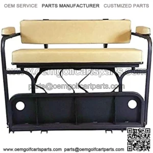3G Golf Cart 2 in 1 Combo Seat Kit (Stone) & Golf Bag Carrier-Yamaha Drive 2