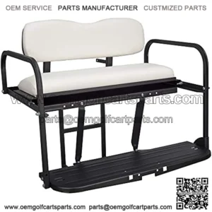 Yamaha Drive G29 Golf Cart Flip Folding Rear Back Seat Kit - White