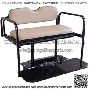Club Car Precedent (04-Up) Golf Cart Rear Flip Seat Kit with Steel Frame