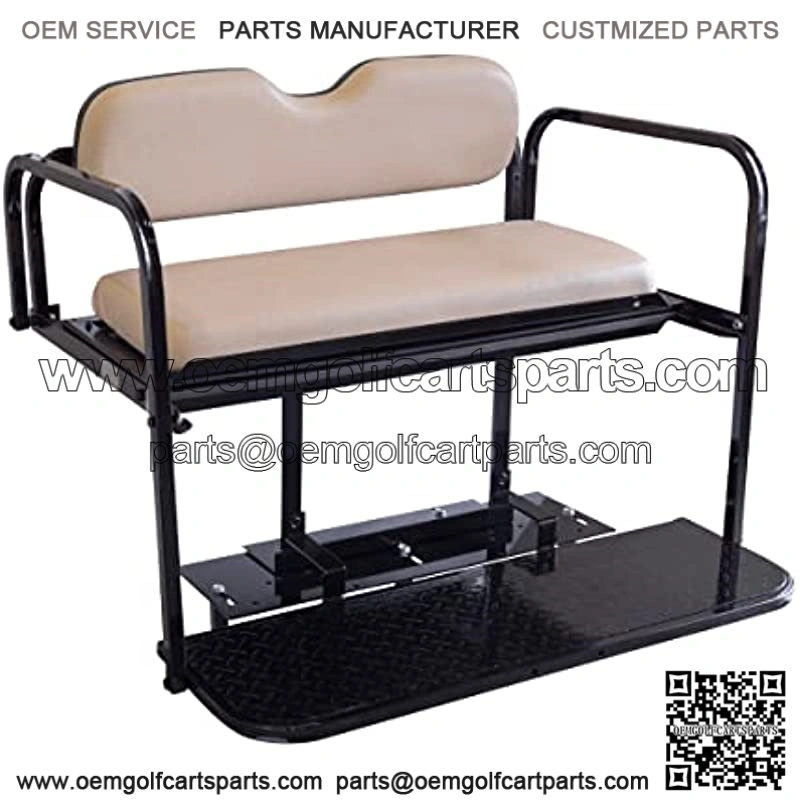 Club Car Precedent (04-Up) Golf Cart Rear Flip Seat Kit with Steel Frame