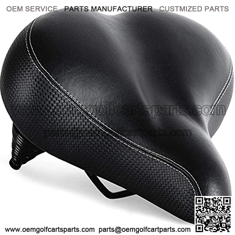Bikeroo Extra Padded Bike Seat - Firm Comfortable Bike Seats for Men & Women - Compatible with Peloton, NordicTrack, Schwinn, Indoor Stationary Exercise Bikes - Wide Bicycle Seat Replacement Saddle