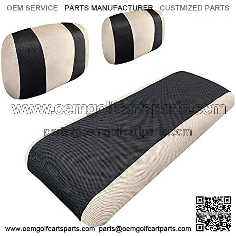 Golf Cart Seat Covers for Yamaha G2 G9 G16 G19 G22 & Club Car DS Pre-2000, E-Z-GO Marathon, Washable Breathable Air Polyester Mesh Cloth, Cool in Summer and Warm in Winter