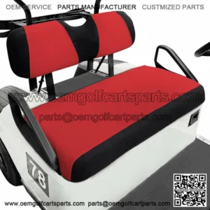 Golf Cart Front Seat Cover Set Fit Club Car DS Precedent Yamaha EZGO TXT RXV Red