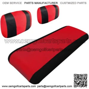 Red Golf Cart Seat Cover Set Fit Yamaha G2 G9 G16 G22 Club Car DS Pre-2000 Carts