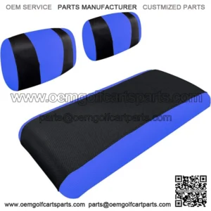 Blue Golf Cart Seat Cover Set for Yamaha G2 G9 G16 G22 Club Car DS Pre-2000