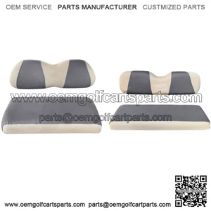 Golf Cart Front Back Seat Cover Set for EZGO TXT RXV & Club Car DS 4 Passenger