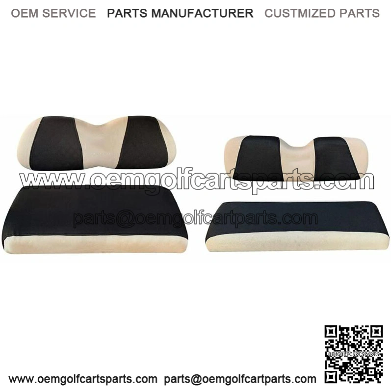 Golf Cart Front Rear Seat Cover Set Fit Club Car DS EZGO TXT RXV 4- Seater S+XS