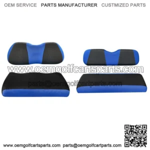 Blue Golf Cart Front Rear Seat Covers for Yamaha Club Car Precedent Tempo Onward