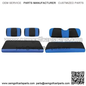 Blue Golf Cart Front Rear Seat Covers for Yamaha G2 - G22,Club Car DS Pre-2000