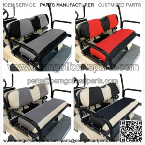 Golf Cart Rear Seat Cover Set for Yamaha Club Car EZGO Golf Cart X-Small