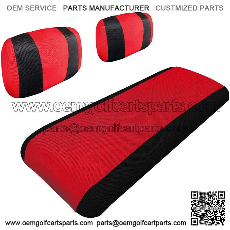Red Golf Cart Seat Cover Set Fit Yamaha G2 G9 G16 G22 Club Car DS Pre-2000 Carts