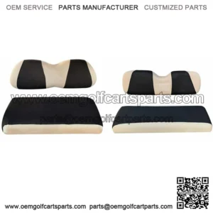 Golf Cart Front Rear Seat Cover Set Fit Club Car DS EZGO TXT RXV 4- Seater S+XS