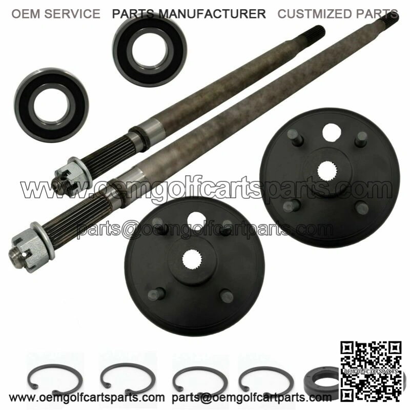 E-Z-GO Rear Axle and Brake Hub Drum Assembly Kit Elec. 1982+ Gas 2 cycle 1982-93