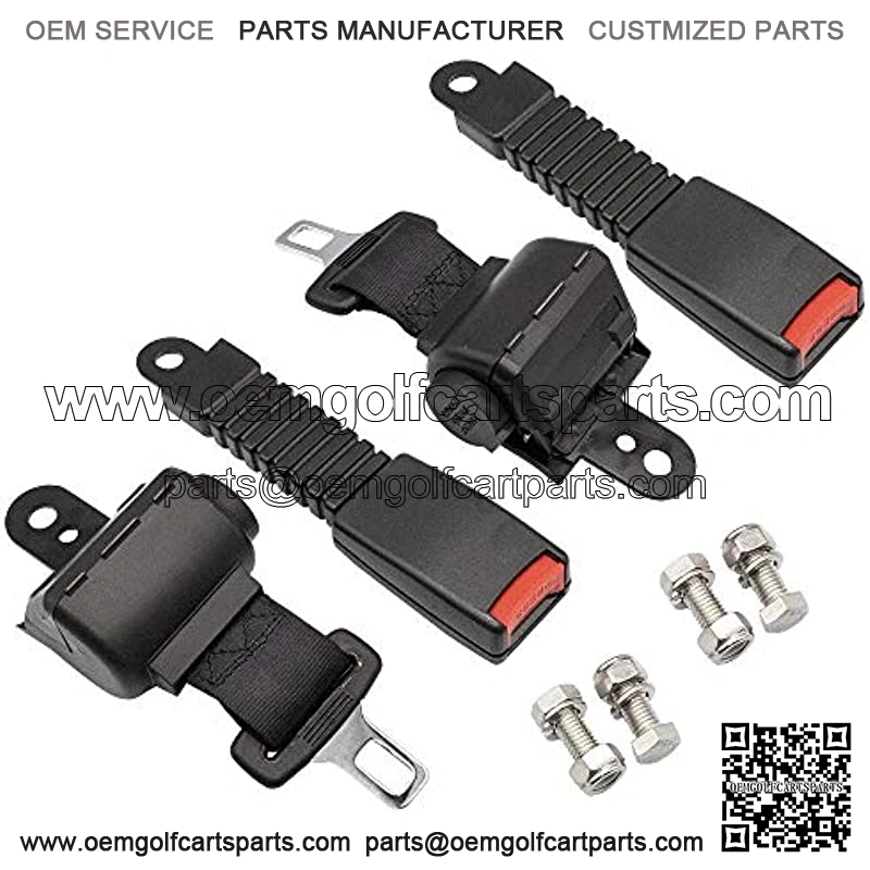 Golf Cart Seat Belts,Universal Retractable Belts Kit 42" Fits Club Car EZGO Yamaha 2 Set/4 Set