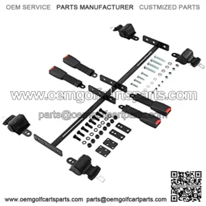 Golf Cart Set of 4 Retractable Belt Kit Retractable Bracket Fits EZGO TXT Yamaha Club Car DS Precedent Suitable for Most Golf carts??
