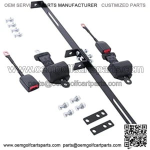 Golf Cart Seat Belt Bracket Kit Retractable Seat Belts Bracket Kit for EZGO Club Car Yamaha
