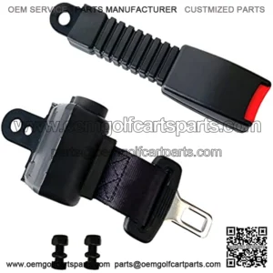 Golf Cart Universal 42" Retractable Belts Kit Front and Rear Fits Club Car, EZGO, Yamaha