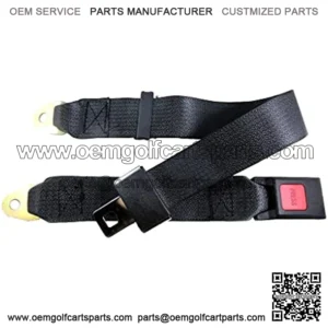 2 Point Adjustable Single Seat Safety Belt Harness fits Go Kart ATV UTV Quad Club Golf Cart Buggie Taotao Sunl Roketa (1)