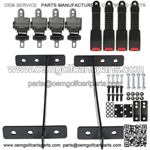 42 Universal Seat Belts 4 Retractable Belts Replacement for Most Golf Cart