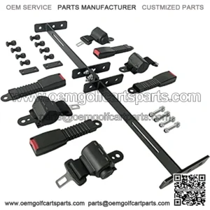 Golf Carts 4 Passenger Universal Retractable Belt Kits with Belt Bracket Kit 42" for EZGO Club Car YMH