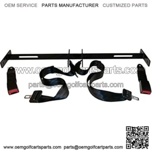3G Club Car, EZGO, Yamaha Golf Cart Seat Belt Bracket w/2 Lap Belt Seat Belts