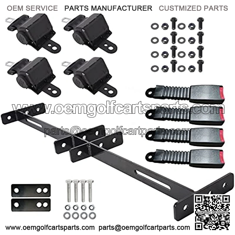 42Inch Seat Belt with Retractable Carrier Replacement for EZGO Yamaha Club Car
