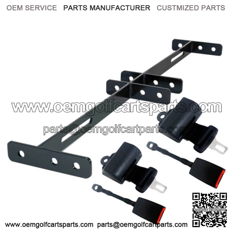 Golf Cart Universal Retractable Seat Belt Kit with Mounting Bracket