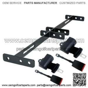2 Passenger Golf Cart Retractable Seat Belt Kit Universal Fit
