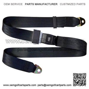 Seat Belt Black 72" Fully Extended Lap Belt