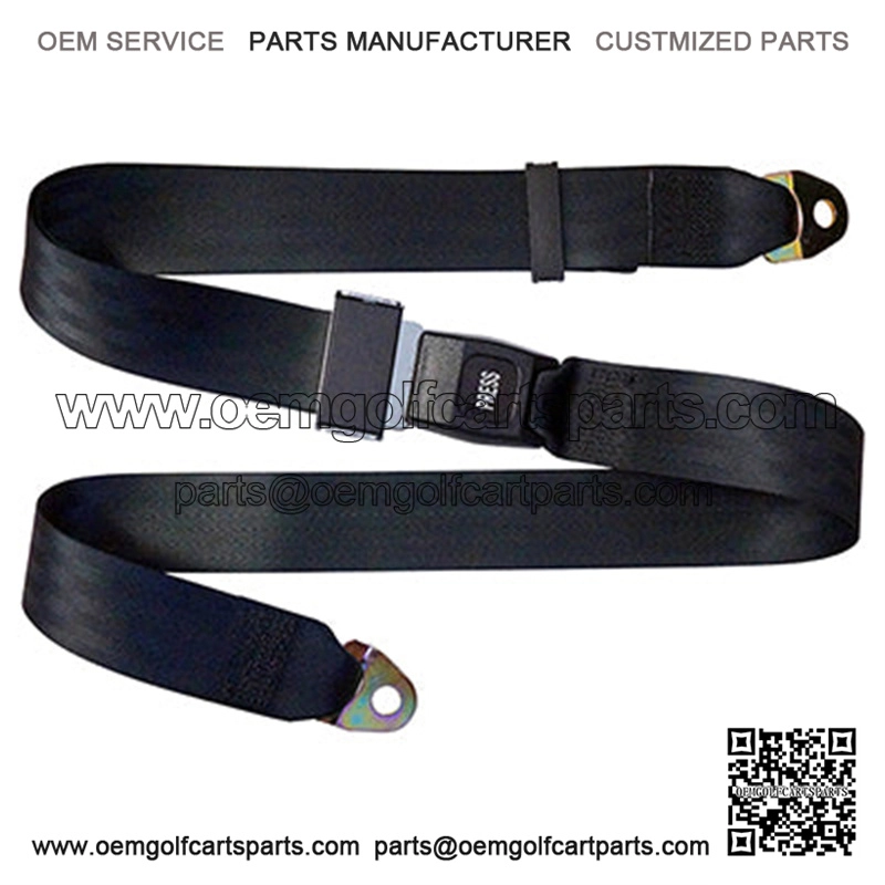Seat Belt Black 72" Fully Extended Lap Belt