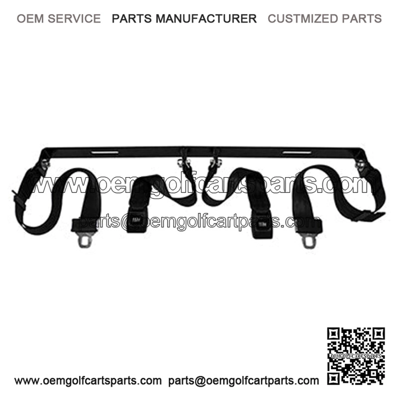 Seat Belt Kit 2 Piece 60" Fully Extended Lap Seat Belts Bracket and Hardware