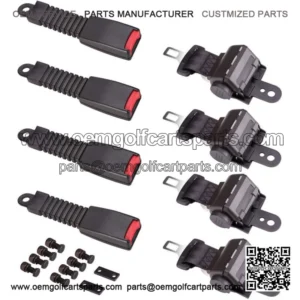 Golf Cart Seat Belts Lap Set Retractable 42" For EZGO/Yamaha/Club Car 4 Sets