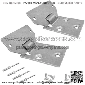 EZGO Golf Cart Seat Hinge Bottom and Plate for EZGO TXT/Medalist Golf Cart 1995-up EZGO MPT Shuttle Workhorse Series 2001-up OEM# 71610-G01 71610G01 71609-G01 71609G01