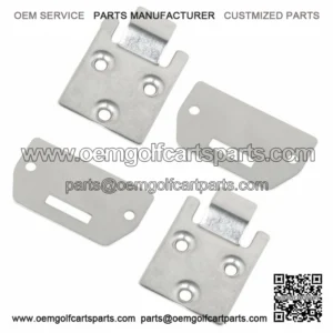 2 Sets of Seat Hinge Bottom and Plate for EZGO TXT Medalist Golf Cart (1995-up)