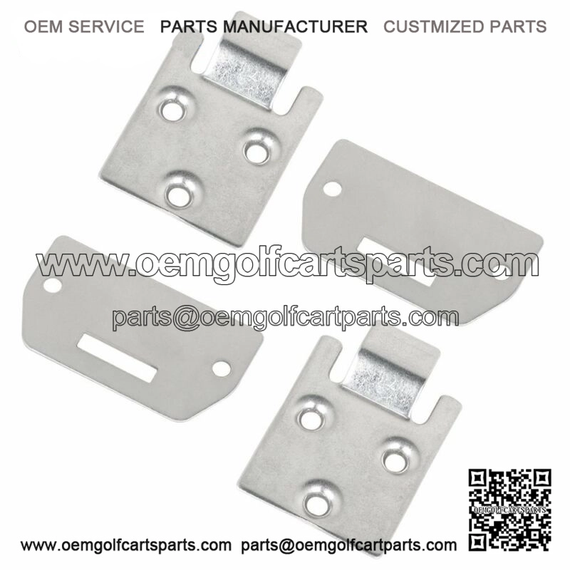 2 Sets of Seat Hinge Bottom and Plate for EZGO TXT Medalist Golf Cart (1995-up)