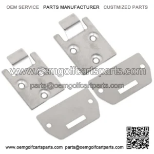 NEW Set of 2 Seat Bottom Hinge and Plate for EZGO TXT/Medalist 1995 Up Golf Cart